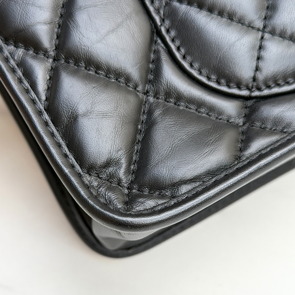 Chanel 23S Microchip Clutch Bag With Chain Calfskin Kelly's Authentic Boutique