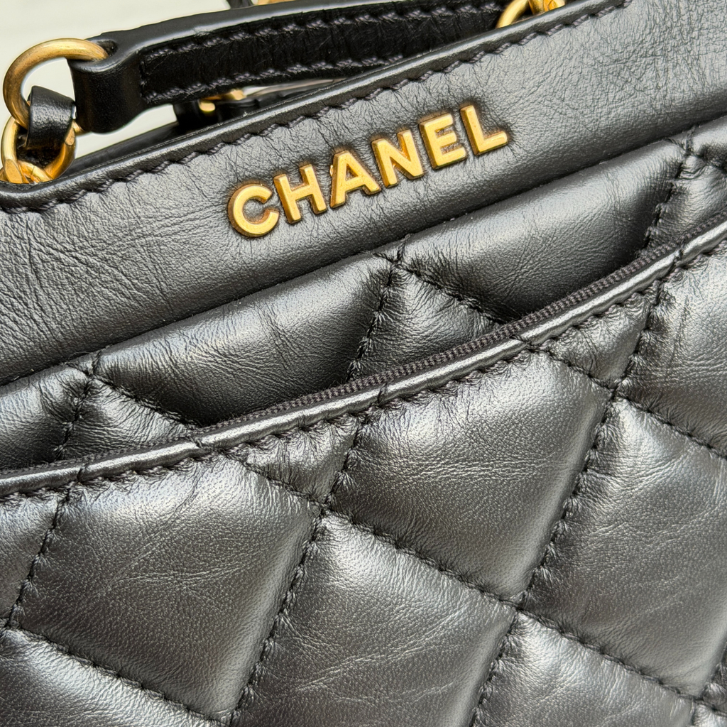 Chanel 23S Microchip Clutch Bag With Chain Calfskin Kelly's Authentic Boutique