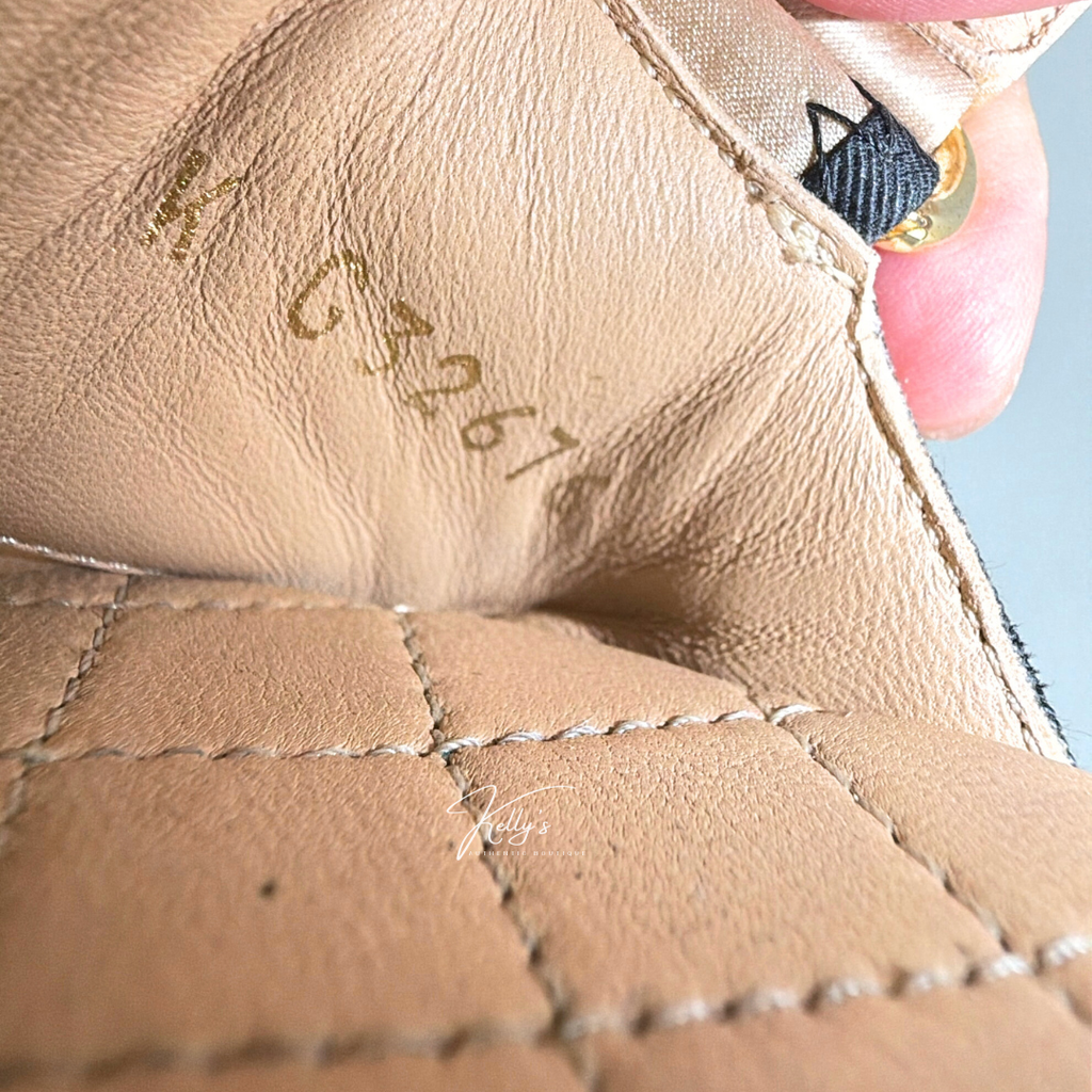 Chanel Beige Satin Platform Dad Sandals Kelly's Authentic Boutique