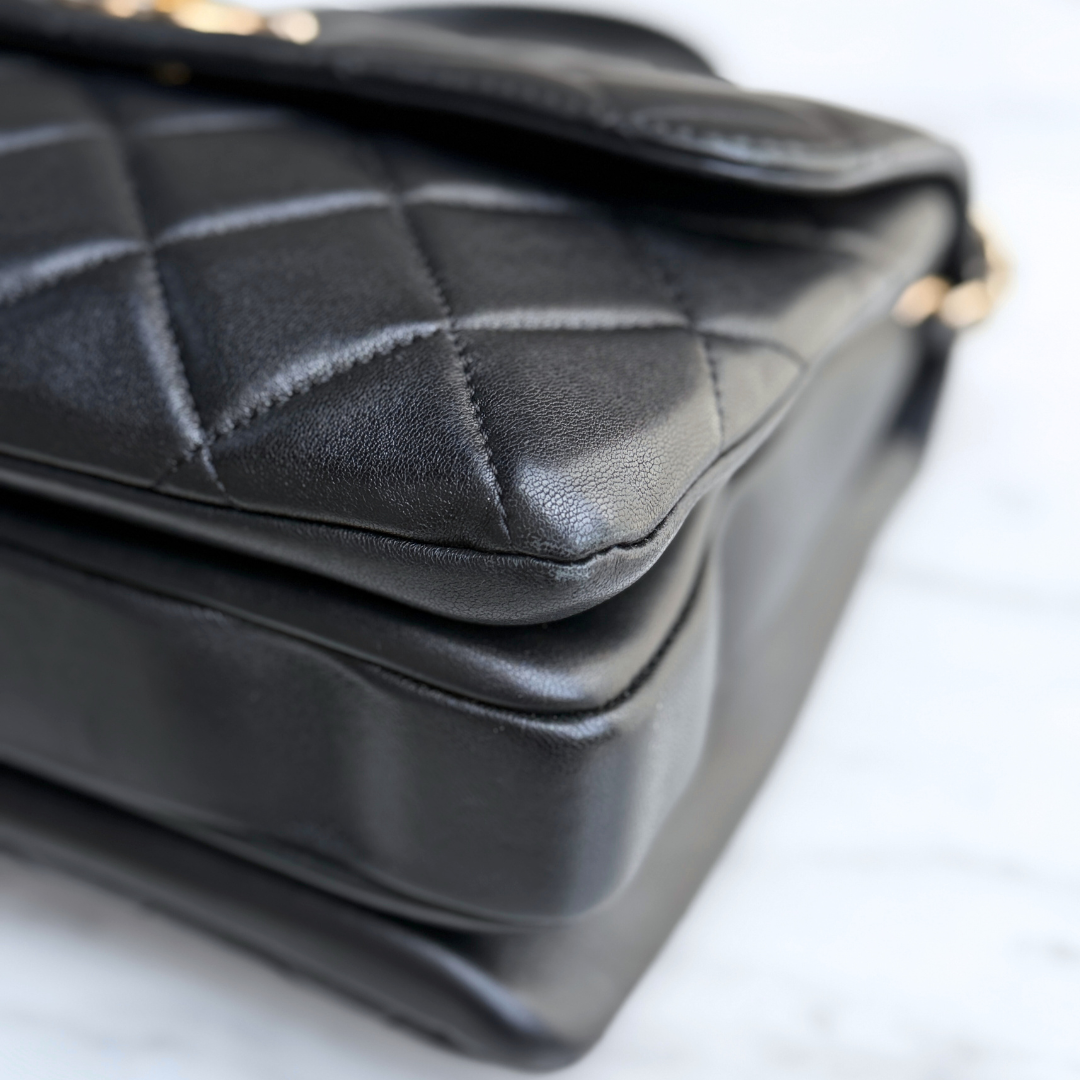 Chanel Black Small Trendy Top Handle Bag Kelly's Authentic Boutique