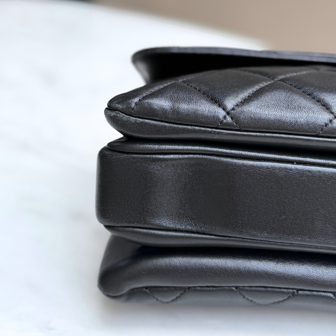 Chanel Black Small Trendy Top Handle Bag Kelly's Authentic Boutique