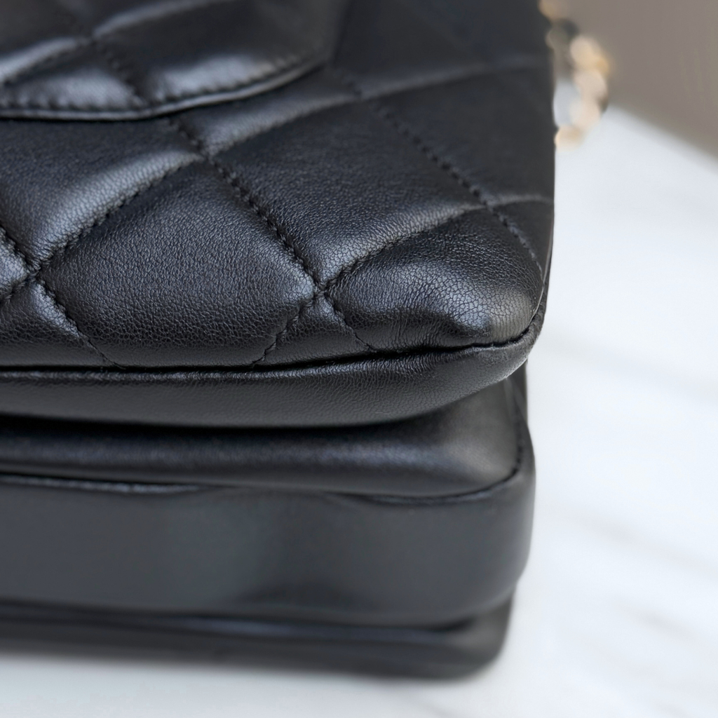 Chanel Black Small Trendy Top Handle Bag Kelly's Authentic Boutique