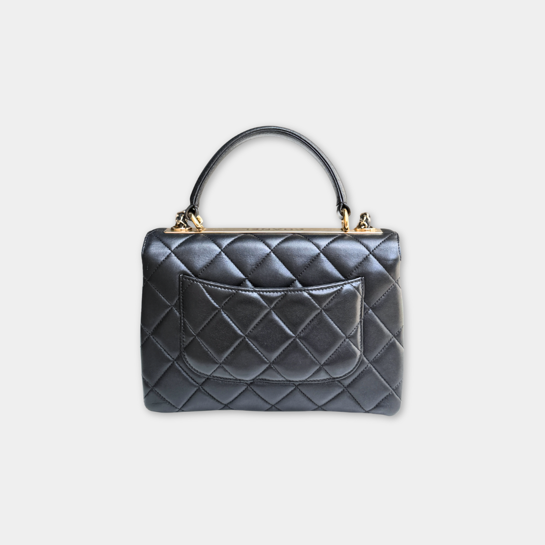Chanel Black Small Trendy Top Handle Bag Kelly's Authentic Boutique