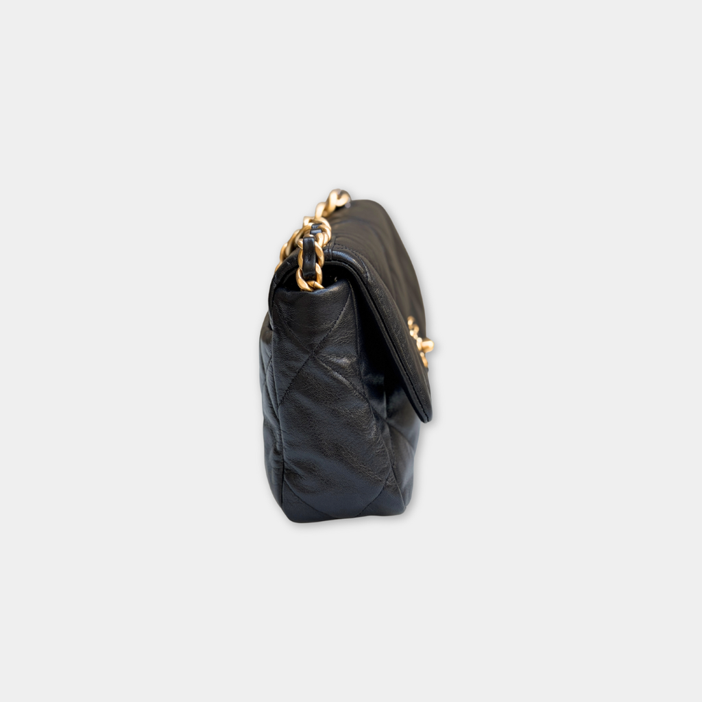 Chanel Black Small Goatskin 19 Bag Kelly's Authentic Boutique