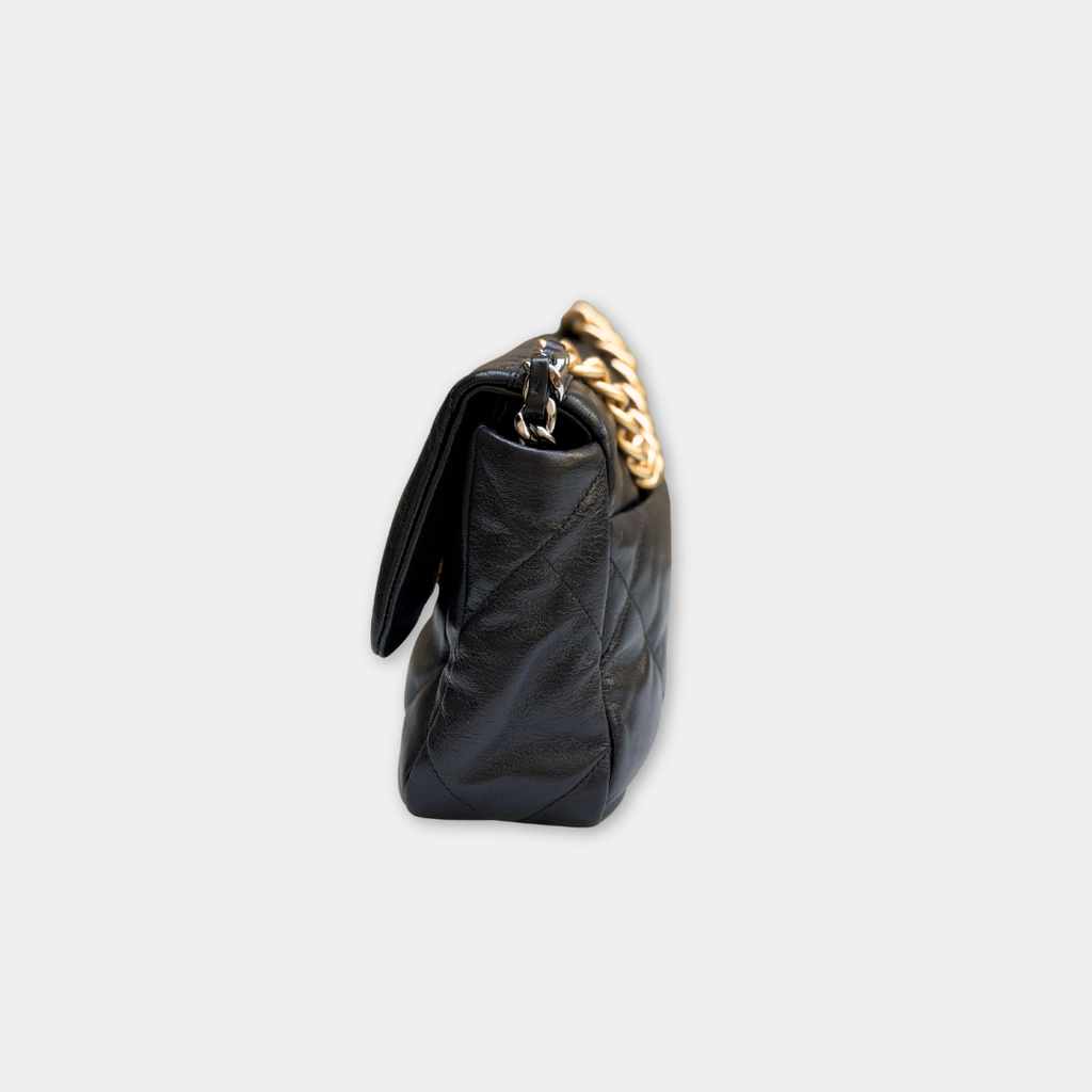Chanel Black Small Goatskin 19 Bag Kelly's Authentic Boutique