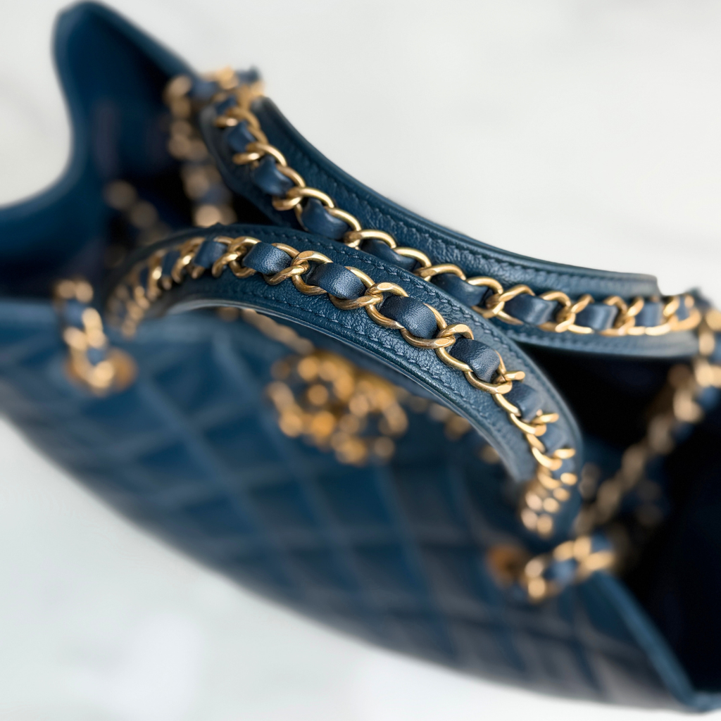 Chanel Lambskin 19 2-Way Shopping Tote Bag Kelly's Authentic Boutique