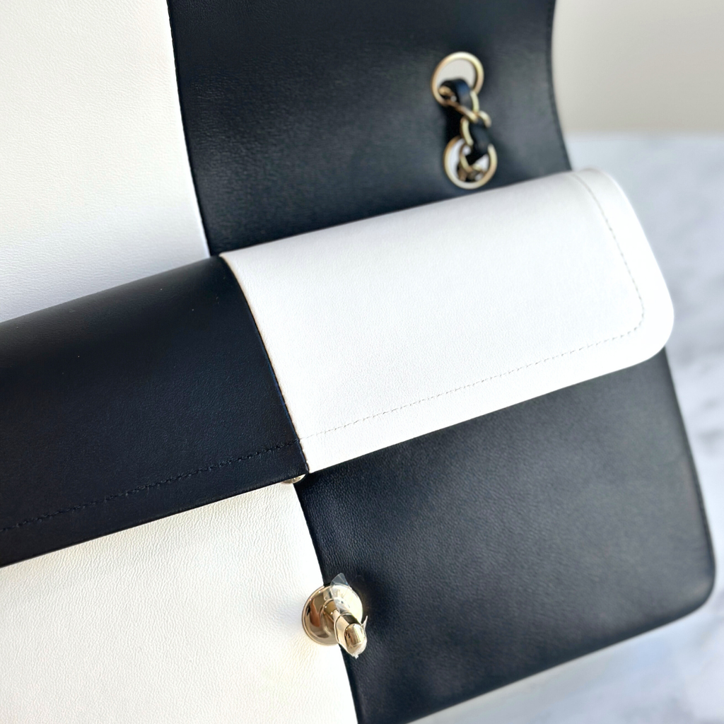 Chanel Microchip 2023 Patchwork Bi-colour Medium Flap Bag Kelly's Authentic Boutique