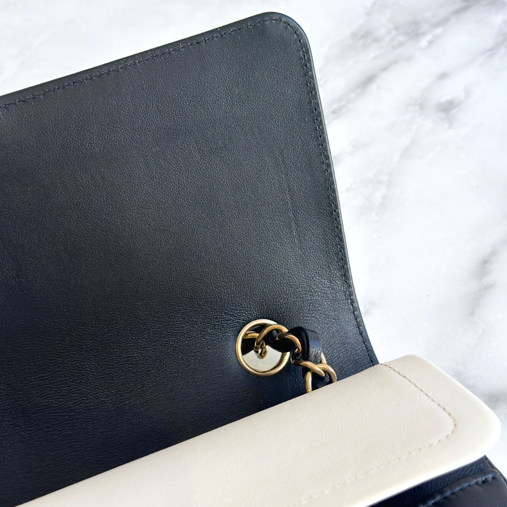 Chanel Microchip 2023 Patchwork Bi-colour Medium Flap Bag Kelly's Authentic Boutique