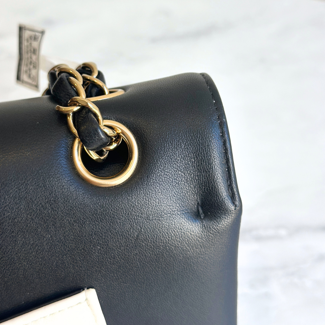 Chanel Microchip 2023 Patchwork Bi-colour Medium Flap Bag Kelly's Authentic Boutique