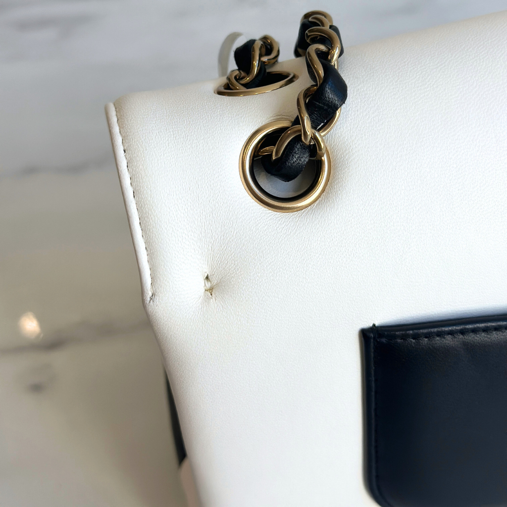 Chanel Microchip 2023 Patchwork Bi-colour Medium Flap Bag Kelly's Authentic Boutique