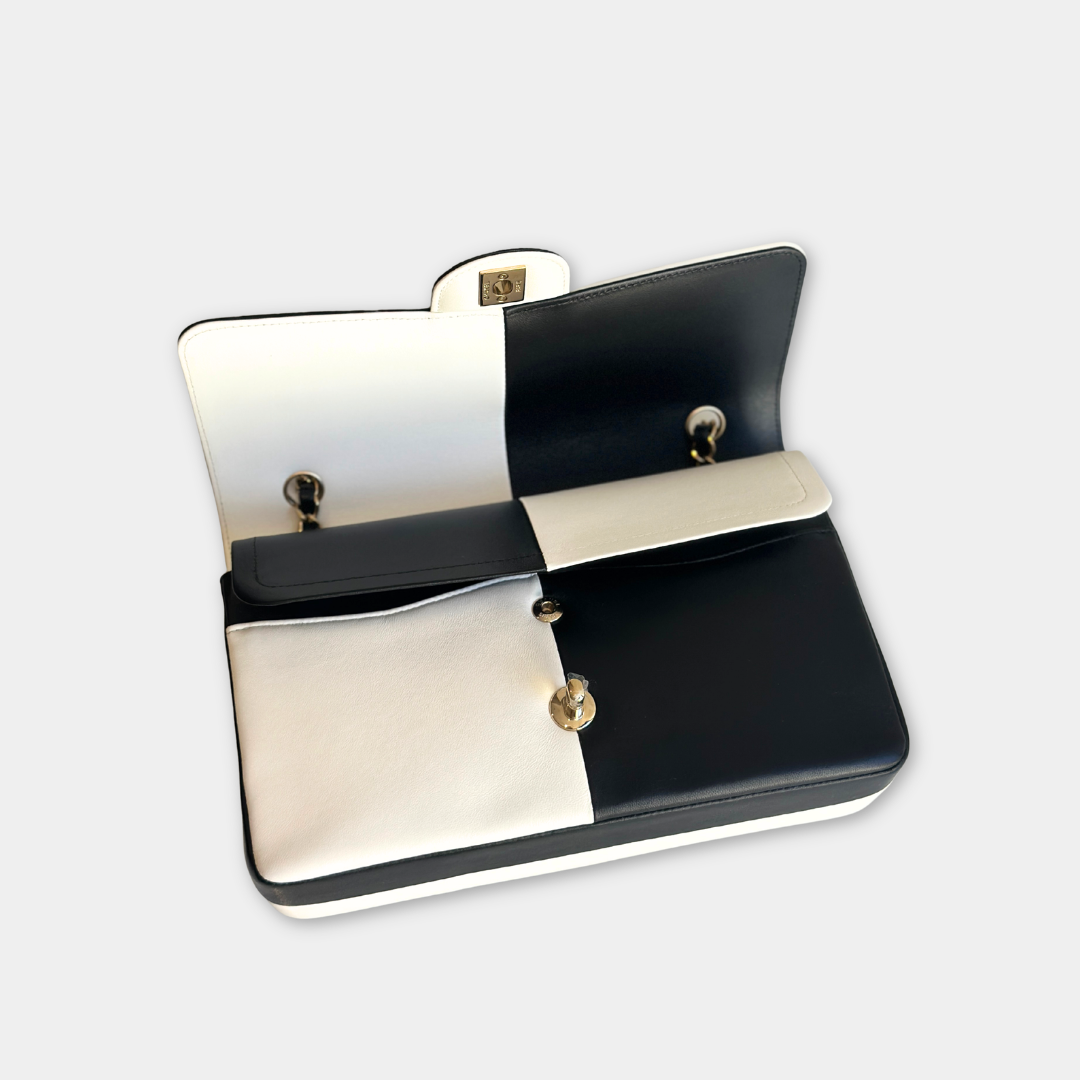 Chanel Microchip 2023 Patchwork Bi-colour Medium Flap Bag Kelly's Authentic Boutique