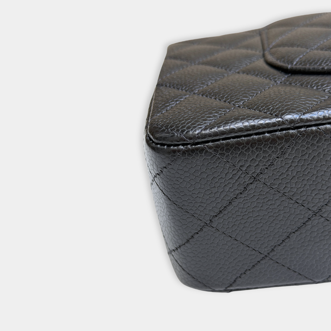 Chanel Microchip Black Caviar Medium Classic Flap Bag (Year 2023) Kelly's Authentic Boutique