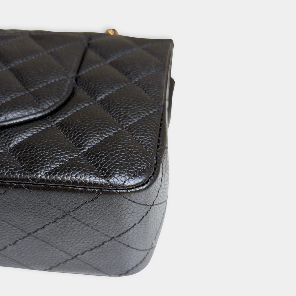 Chanel Microchip Black Caviar Medium Classic Flap Bag (Year 2023) Kelly's Authentic Boutique