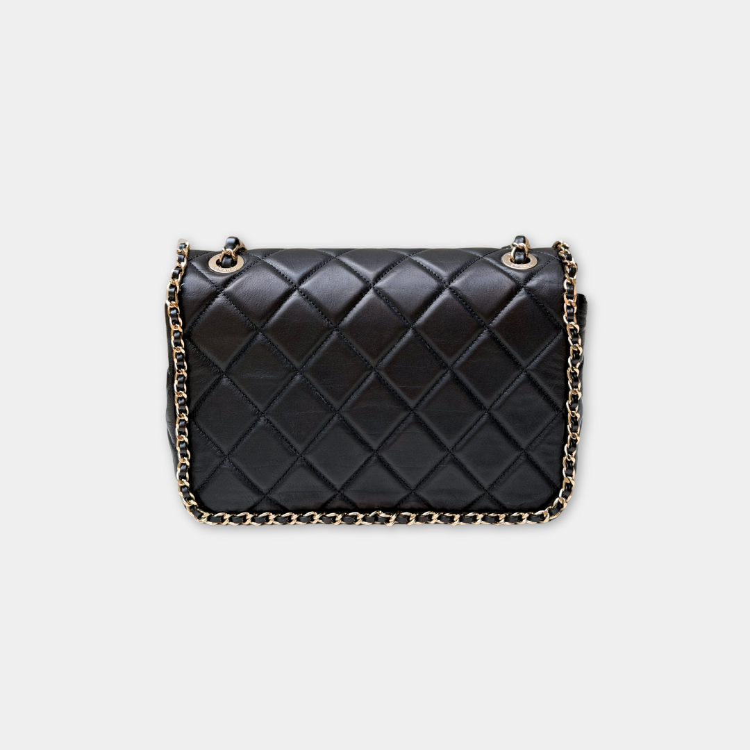 Chanel Running Chain Around Lambskin Medium Flap Bag Kelly's Authentic Boutique