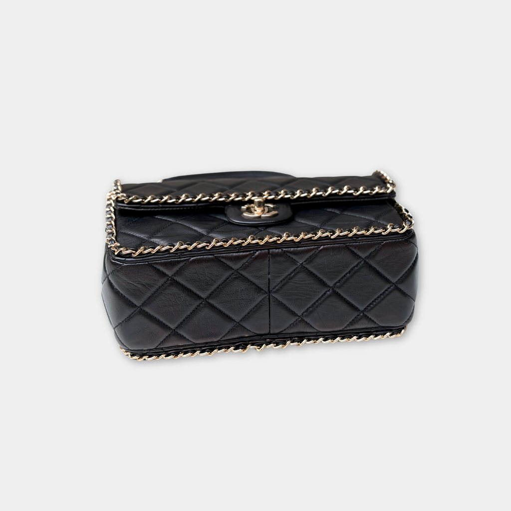 Chanel Running Chain Around Lambskin Medium Flap Bag Kelly's Authentic Boutique