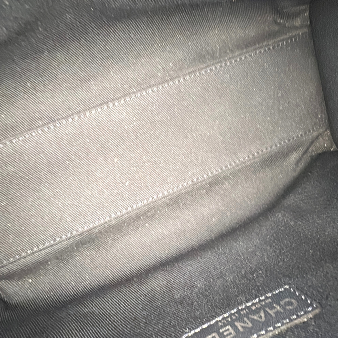 Chanel Small Denim Blue Deauville Bowling Bag Kelly's Authentic Boutique