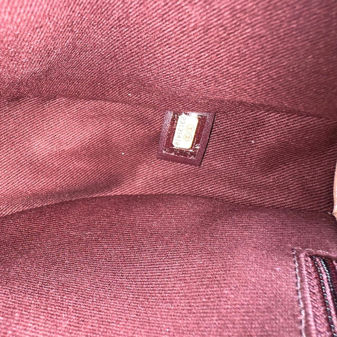 Chanel Beige Shiny Calfskin Coco Curve Flap Bag Kelly's Authentic Boutique