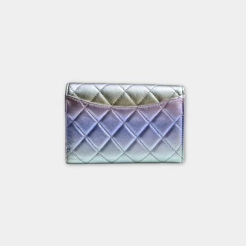 Chanel Gradient Metallic Medium Classic Flap Wallet Kelly's Authentic Boutique