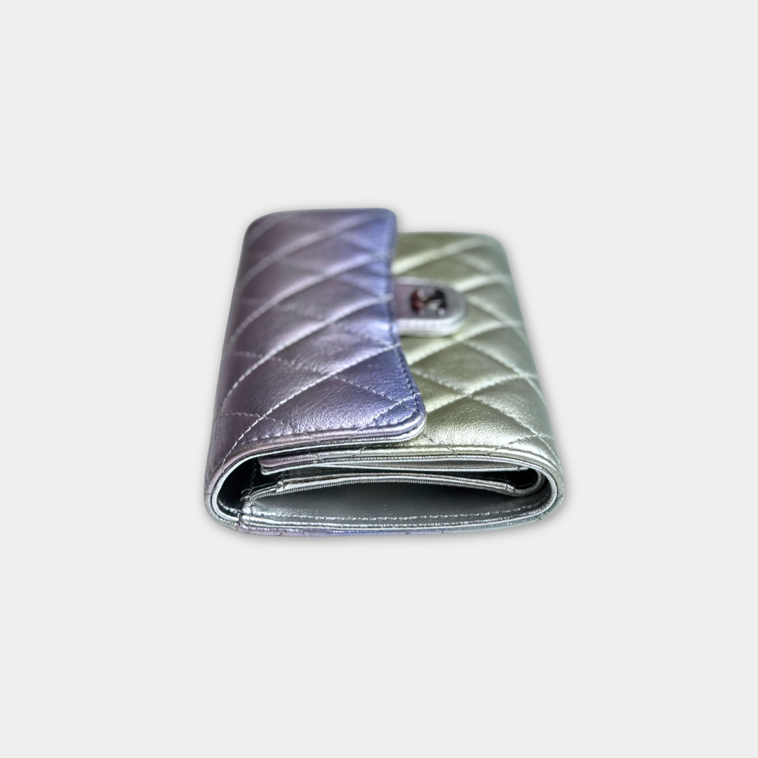 Chanel Gradient Metallic Medium Classic Flap Wallet Kelly's Authentic Boutique