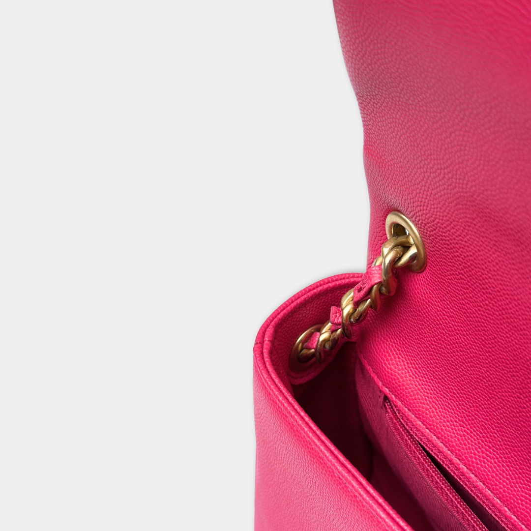 Chanel Pink Caviar Quilted Small Fashion Therapy Flap Bag Kelly's Authentic Boutique