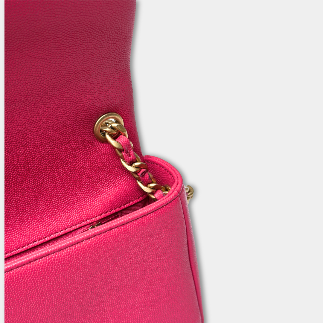 Chanel Pink Caviar Quilted Small Fashion Therapy Flap Bag Kelly's Authentic Boutique