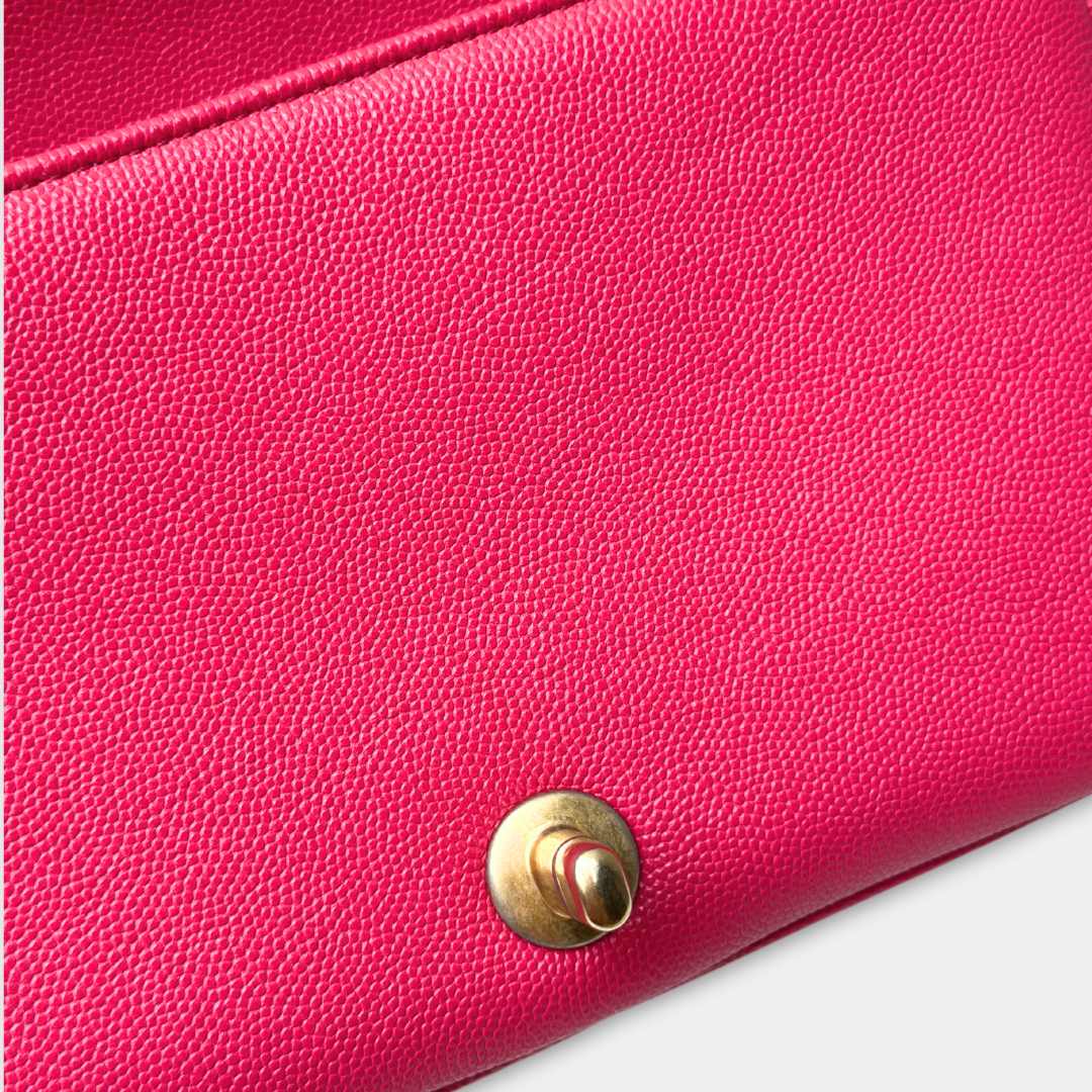 Chanel Pink Caviar Quilted Small Fashion Therapy Flap Bag Kelly's Authentic Boutique