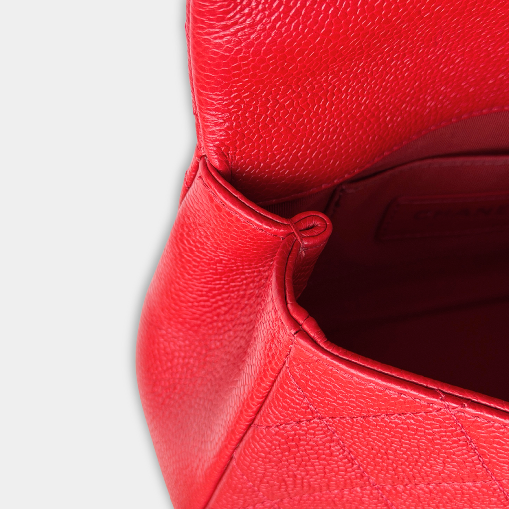 Chanel Mini Red Caviar Incognito Flap Bag Kelly's Authentic Boutique