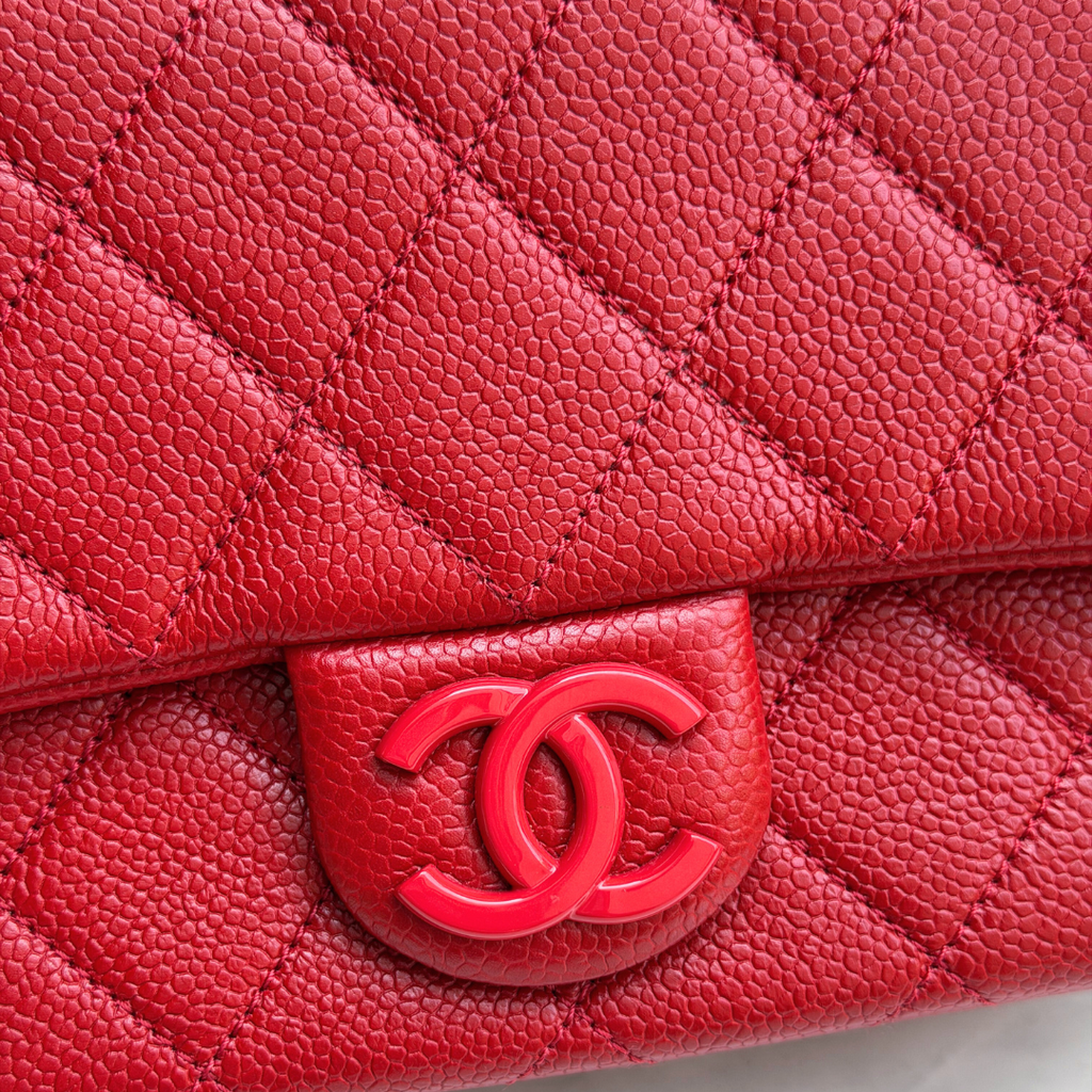 Chanel Mini Red Caviar Incognito Flap Bag Kelly's Authentic Boutique