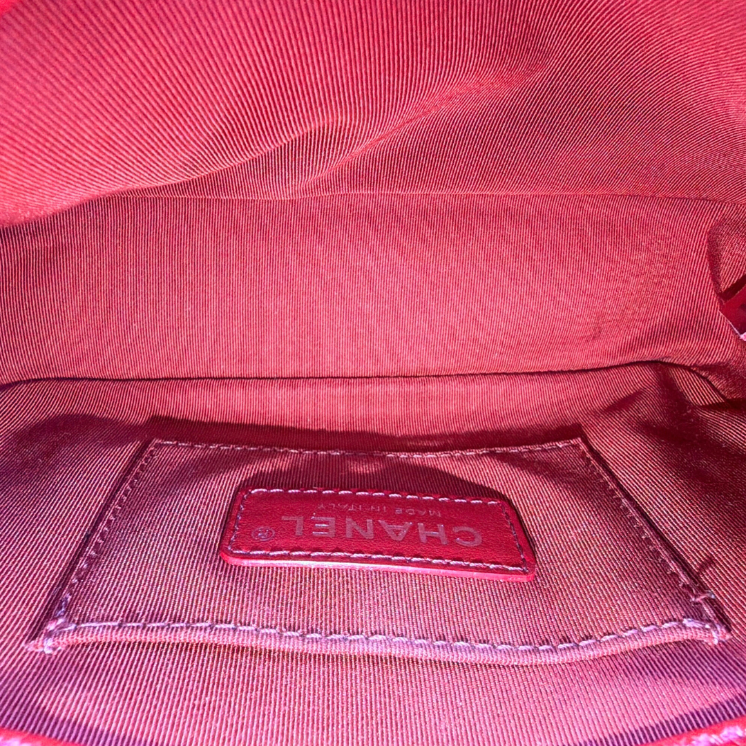 Chanel Mini Red Caviar Incognito Flap Bag Kelly's Authentic Boutique