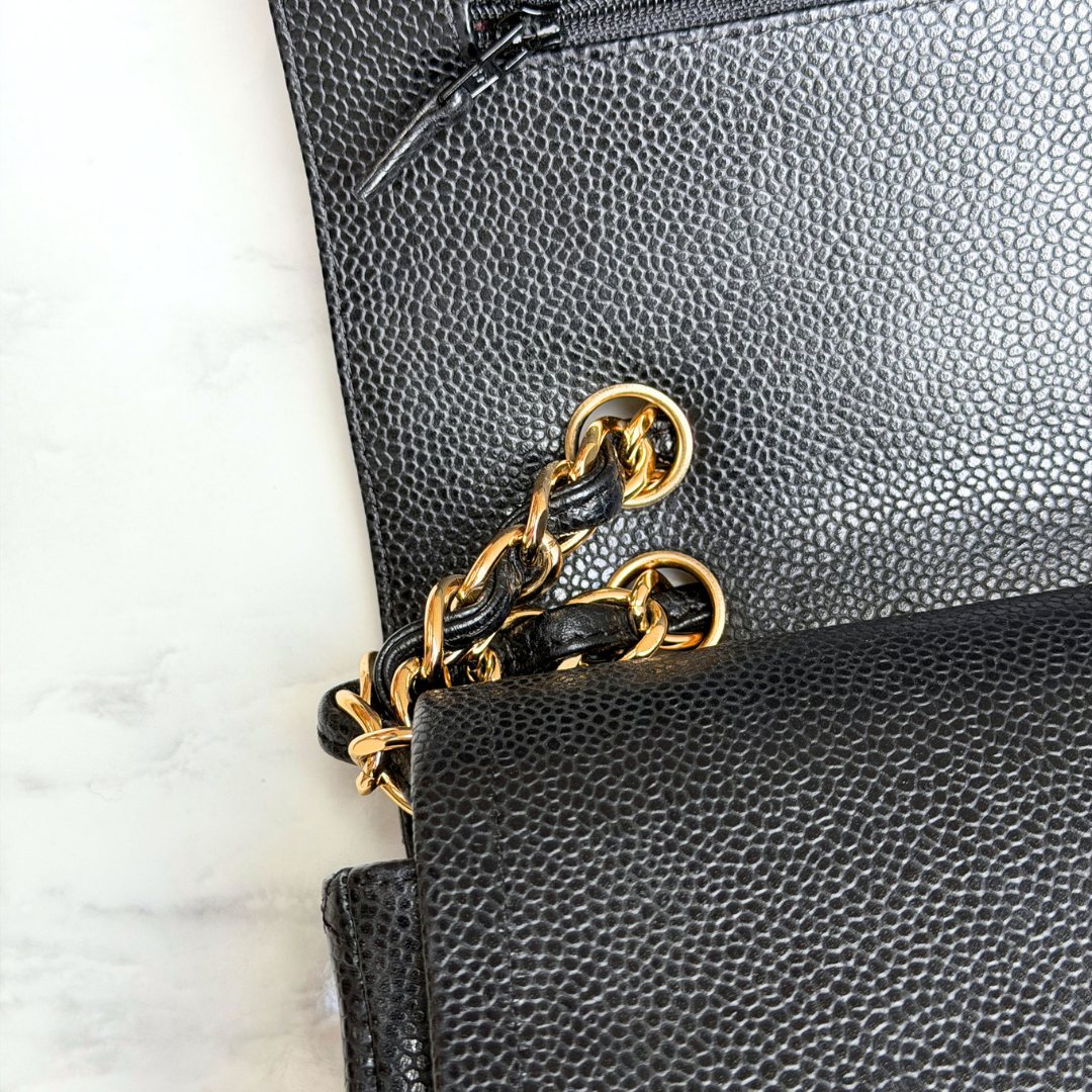 Chanel Caviar Maxi Double Flap Kelly's Authentic Boutique