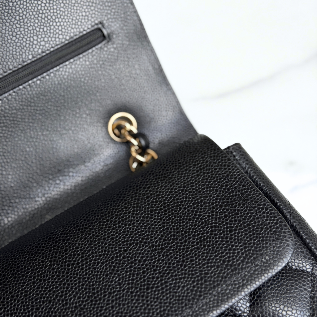 Chanel Caviar Maxi Double Flap Kelly's Authentic Boutique