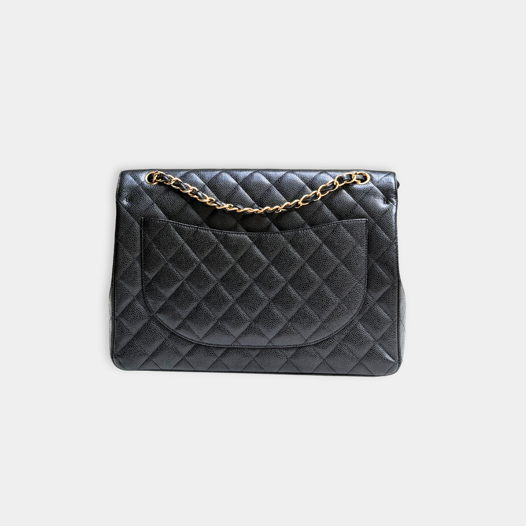 Chanel Caviar Maxi Double Flap Kelly's Authentic Boutique