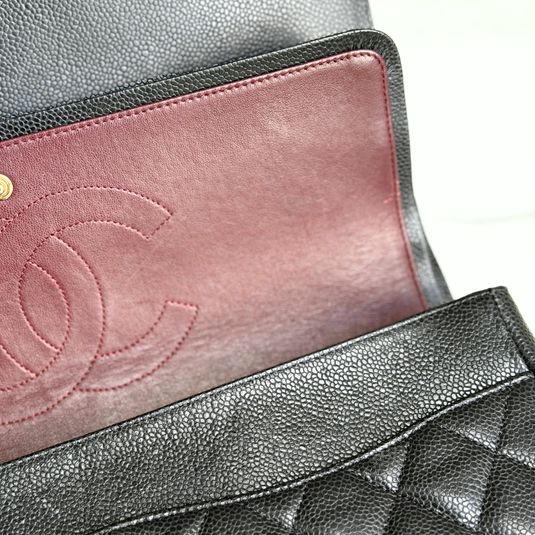 Chanel Caviar Maxi Double Flap Kelly's Authentic Boutique