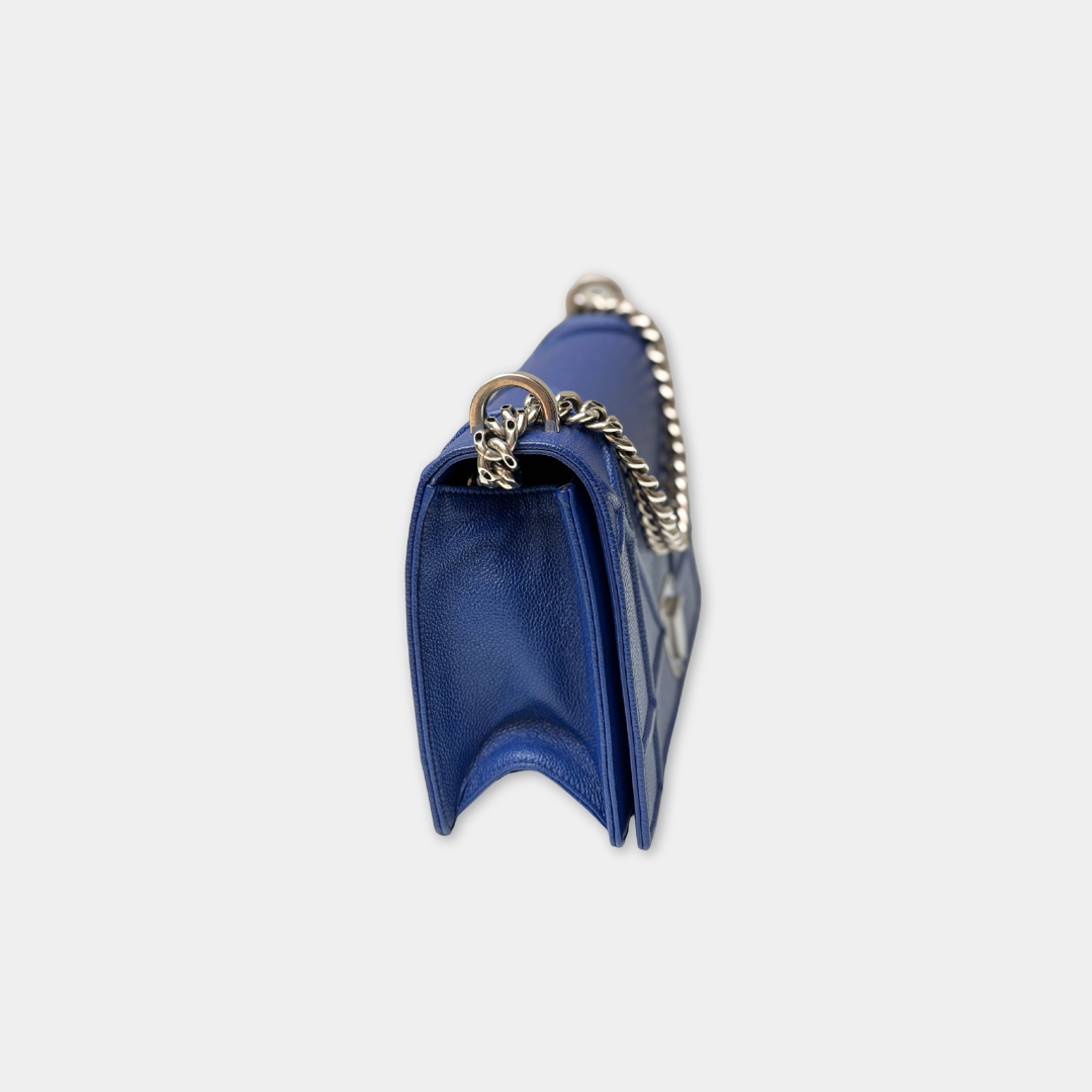 Dior Blue Medium Diorama Shoulder Bag Kelly's Authentic Boutique