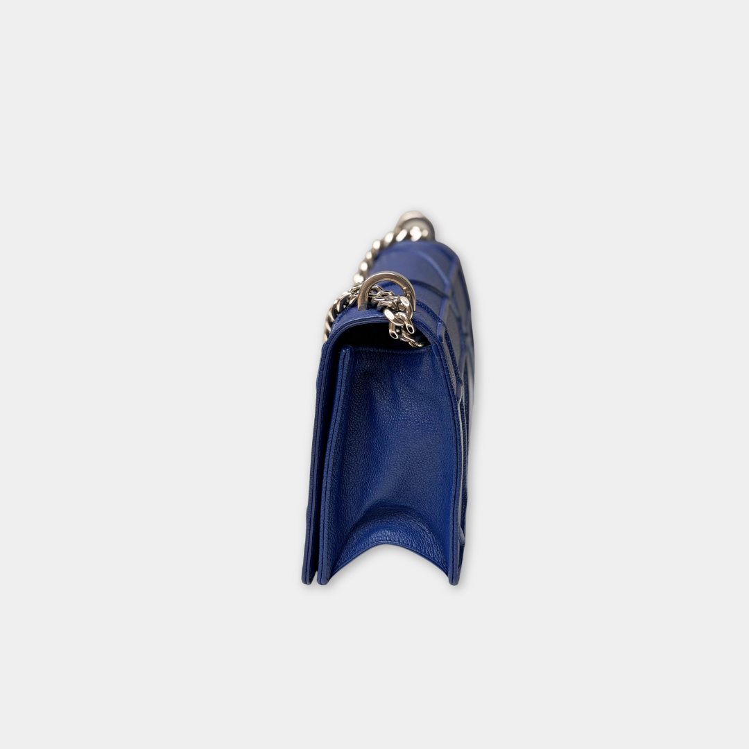 Dior Blue Medium Diorama Shoulder Bag Kelly's Authentic Boutique