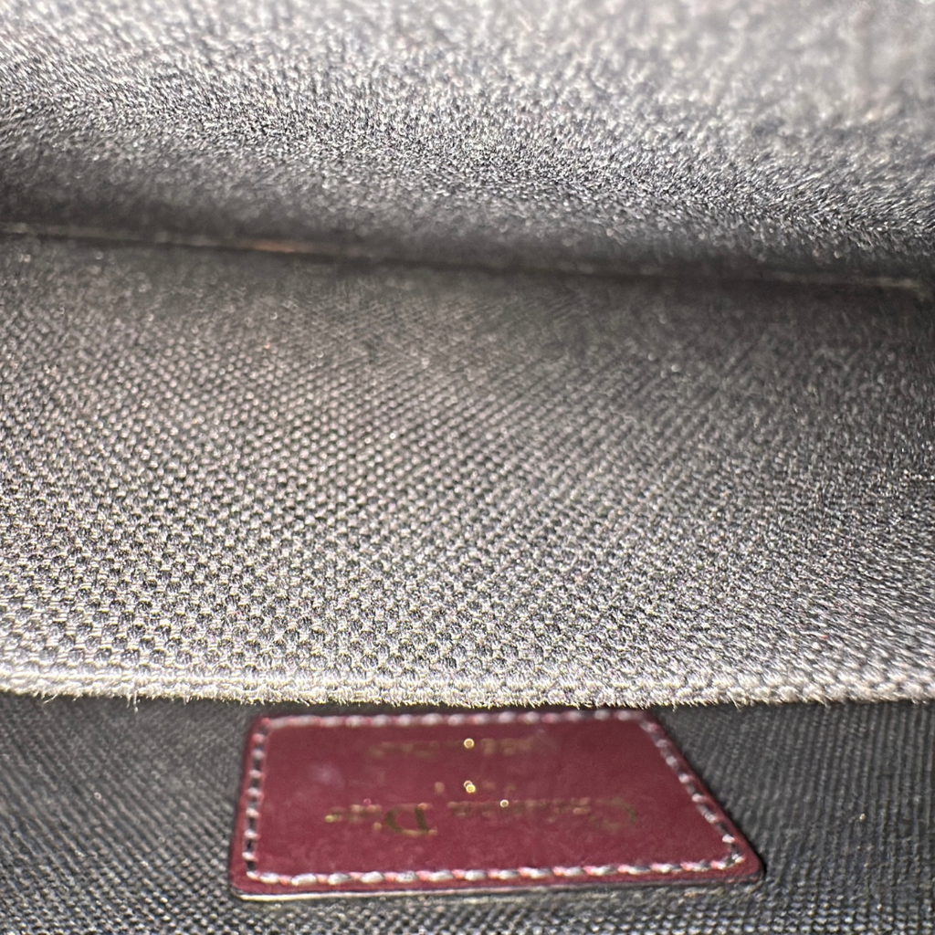 Dior Burgundy 30 Montaigne Oblique Canvas Crossbody Bag Kelly's Authentic Boutique