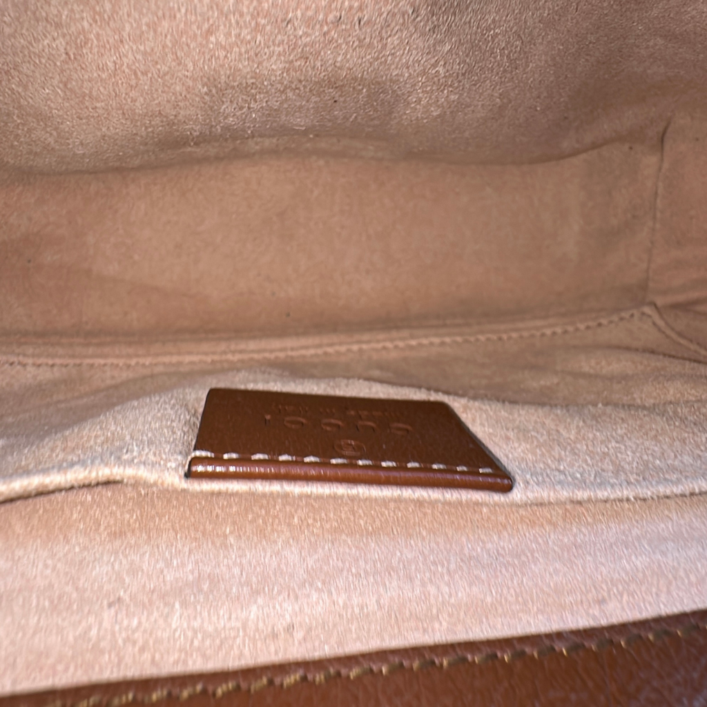 Gucci Mini Brown Marmont Shoulder Flap