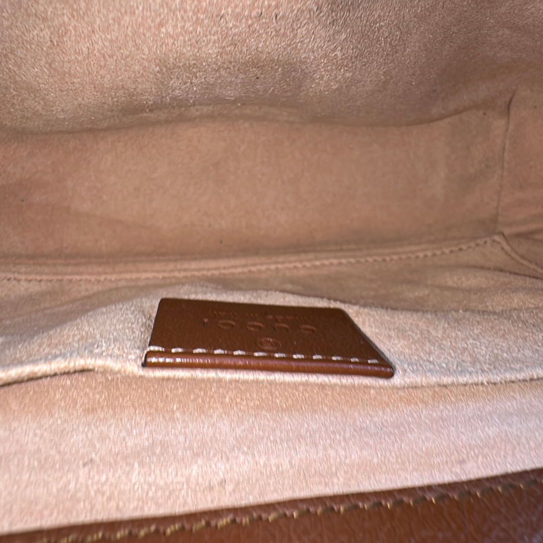 Gucci Mini Brown Marmont Shoulder Flap