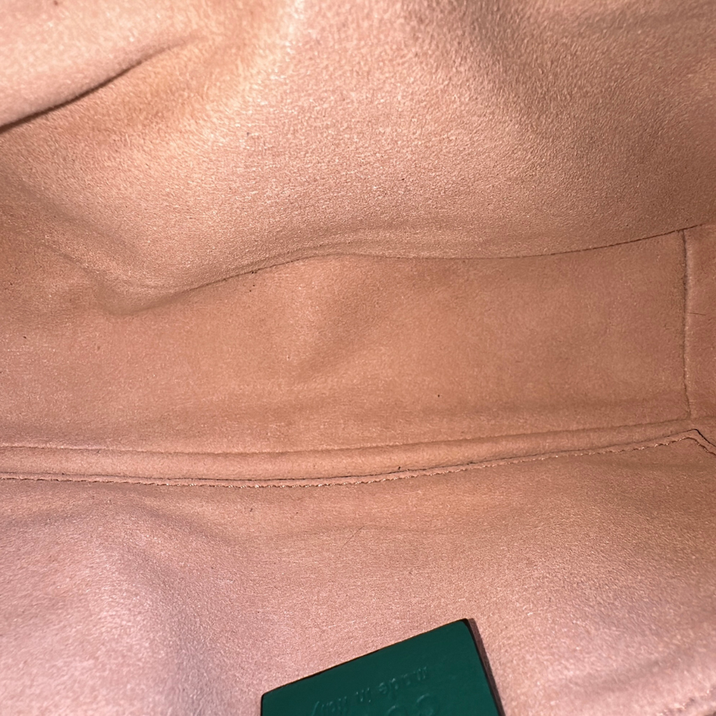 Gucci Mini Green Marmont Shoulder Flap Kelly's Authentic Boutique