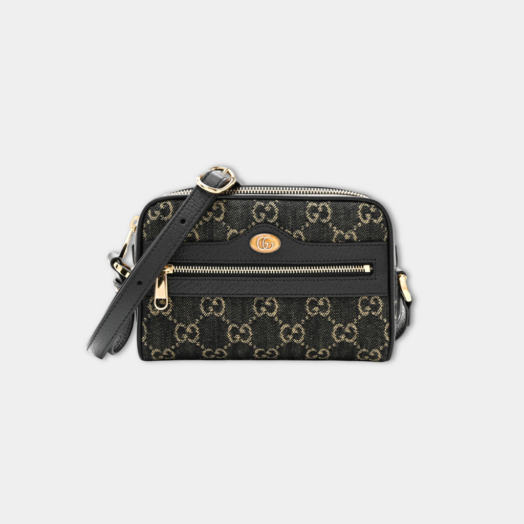 Gucci Mini Ophidia Denim Jacquard Camera Bag Kelly's Authentic Boutique