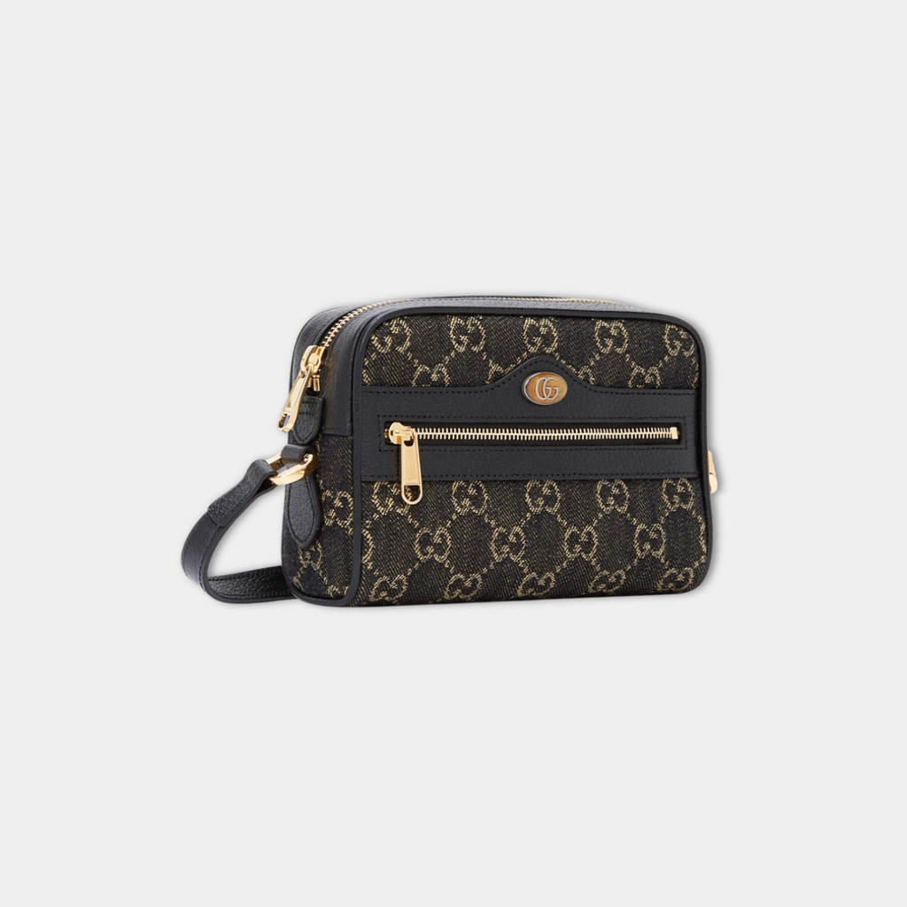 Gucci Mini Ophidia Denim Jacquard Camera Bag Kelly's Authentic Boutique