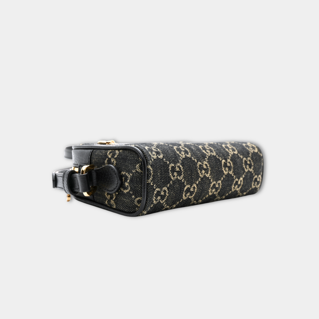Gucci Mini Ophidia Denim Jacquard Camera Bag Kelly's Authentic Boutique
