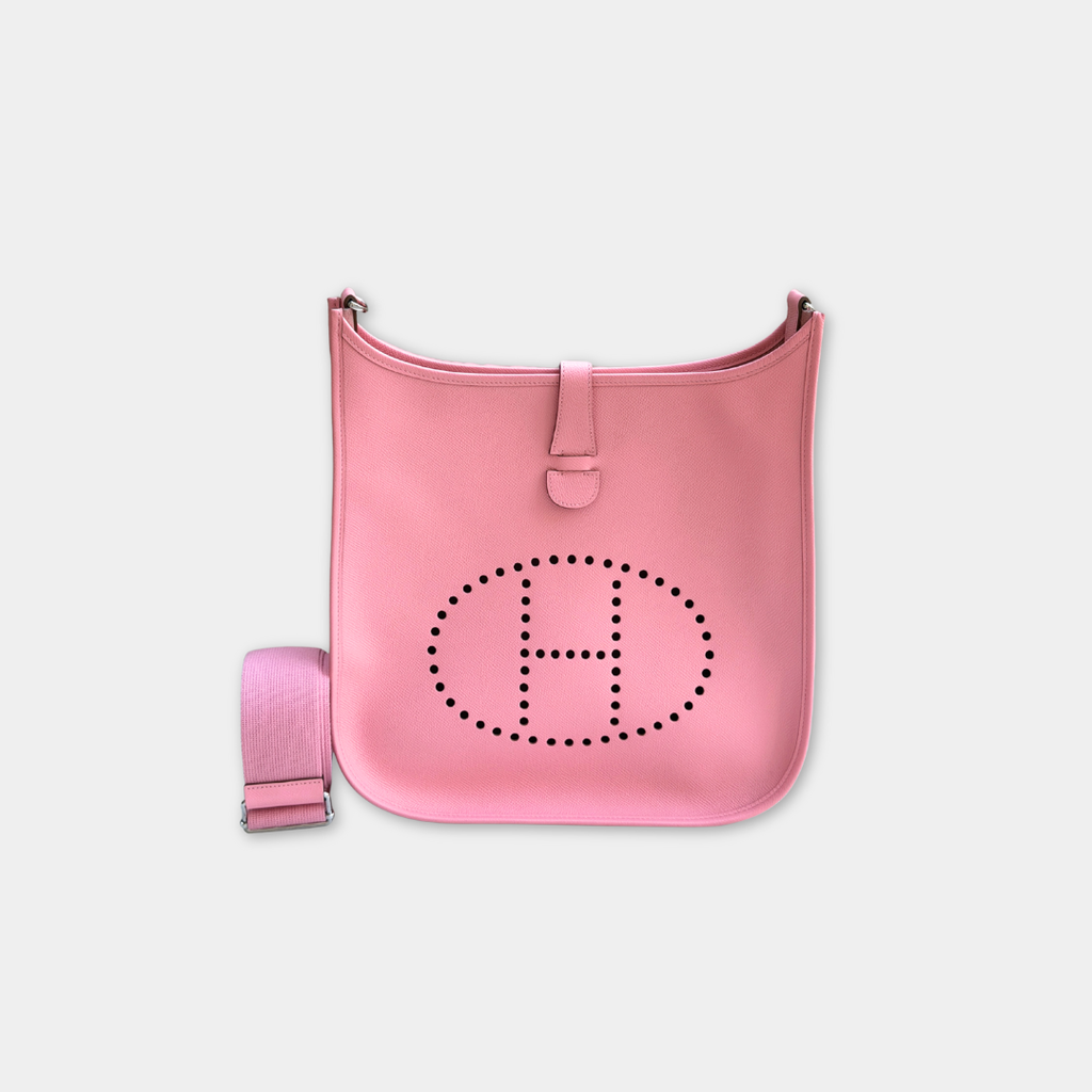 Hermes Rose Confetti Evelyne 29 Epsom Bag Kelly's Authentic Boutique