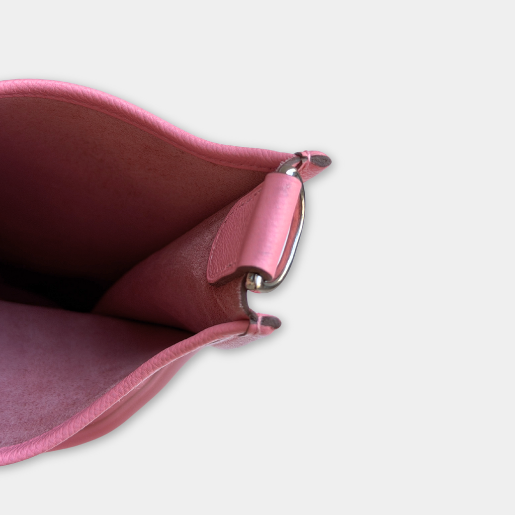 Hermes Rose Confetti Evelyne 29 Epsom Bag Kelly's Authentic Boutique