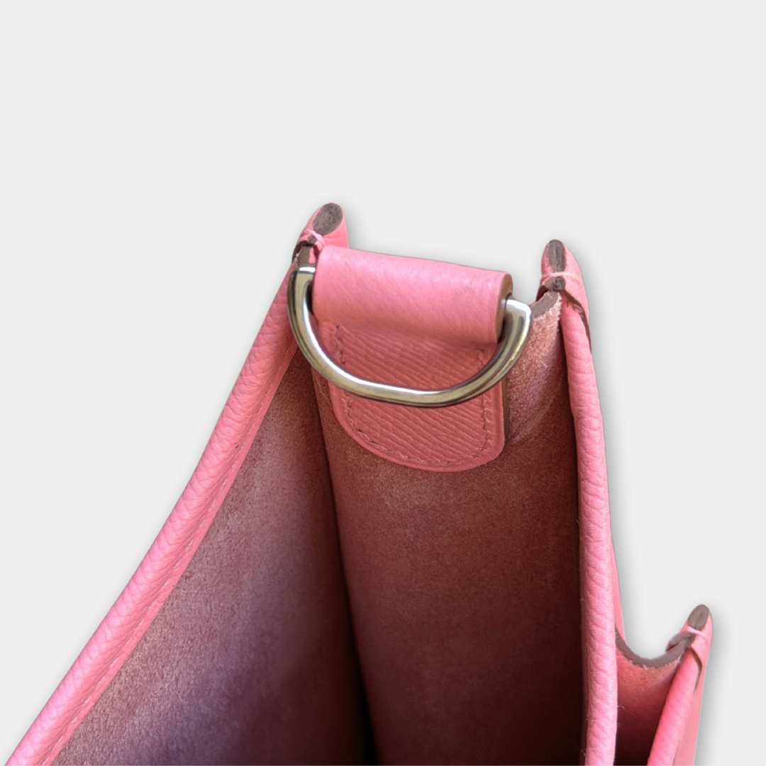 Hermes Rose Confetti Evelyne 29 Epsom Bag Kelly's Authentic Boutique