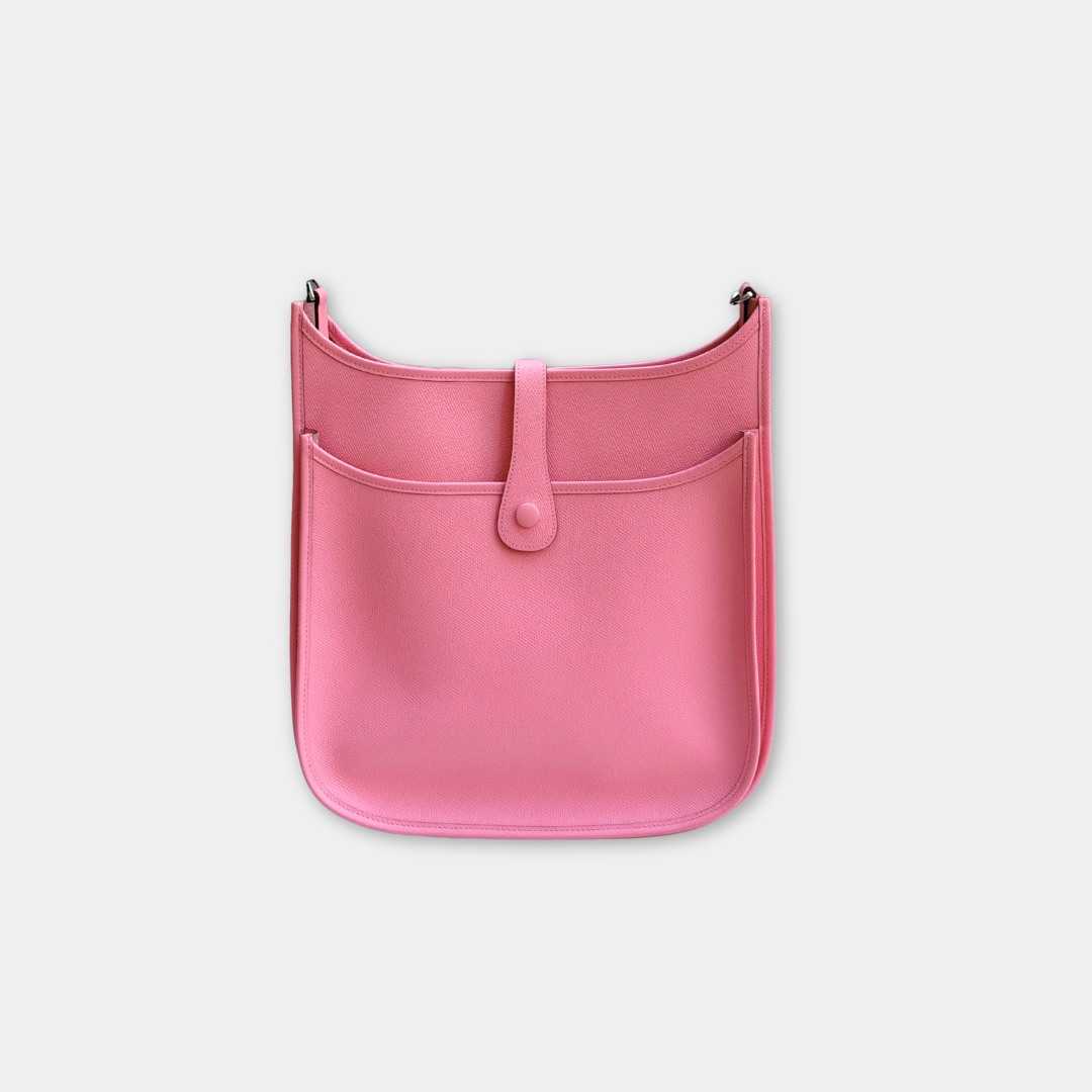 Hermes Rose Confetti Evelyne 29 Epsom Bag Kelly's Authentic Boutique