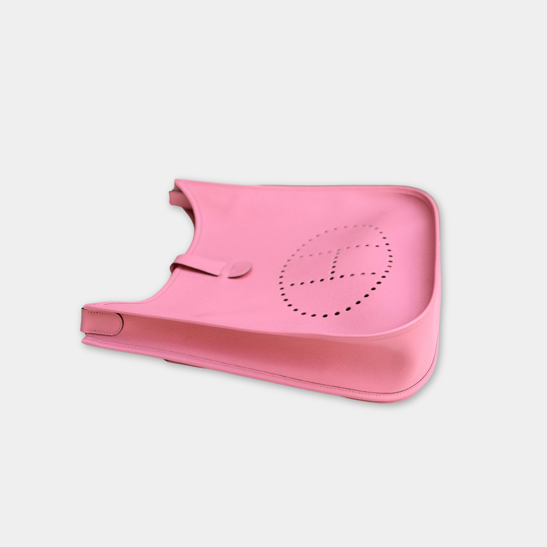 Hermes Rose Confetti Evelyne 29 Epsom Bag Kelly's Authentic Boutique