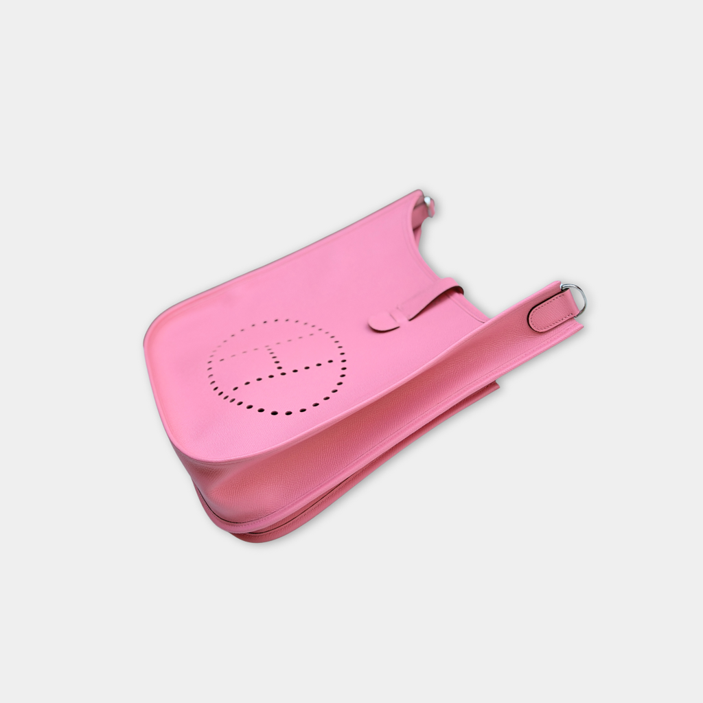 Hermes Rose Confetti Evelyne 29 Epsom Bag Kelly's Authentic Boutique