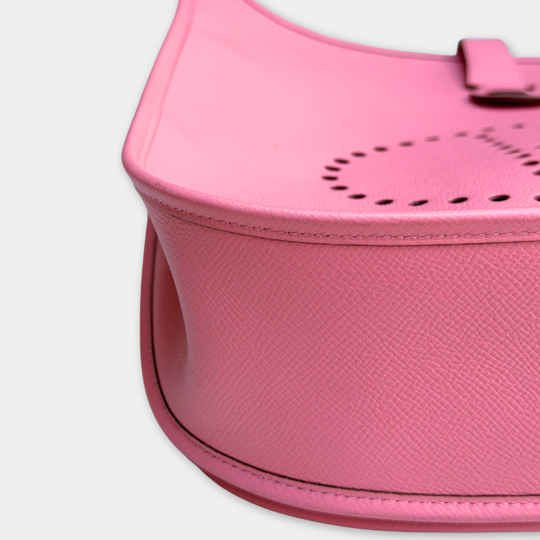 Hermes Rose Confetti Evelyne 29 Epsom Bag Kelly's Authentic Boutique