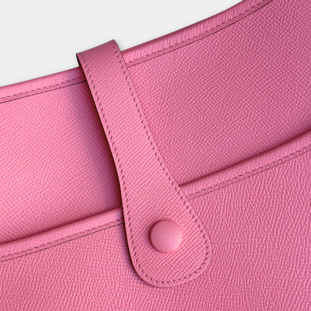 Hermes Rose Confetti Evelyne 29 Epsom Bag Kelly's Authentic Boutique